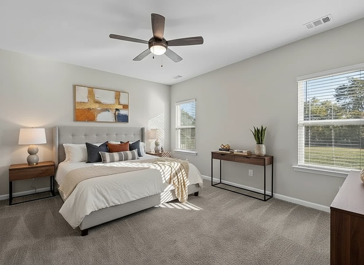 Warm Contemporary - Master Bedroom